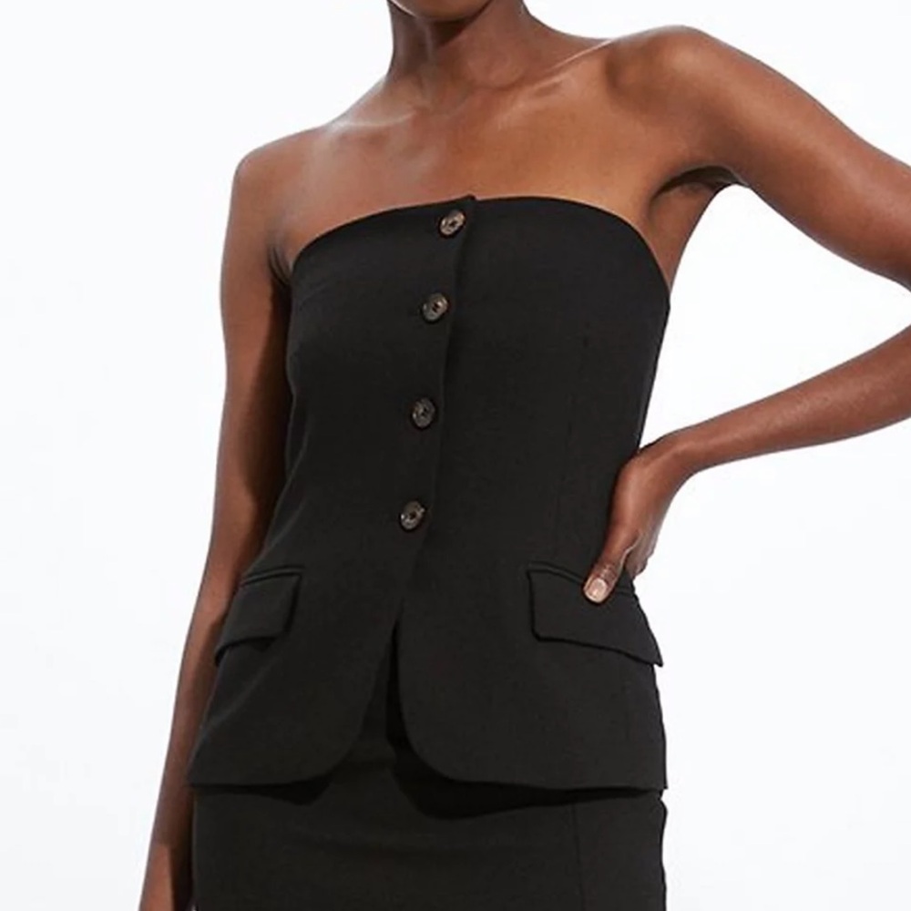 Karen Millen New Strapless tailored top